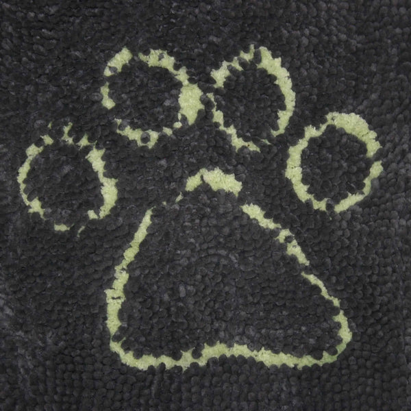 DGS Pet Products Dirty Dog Door Mat Large Cool Grey/Lime Green 35" x 26" x 2"