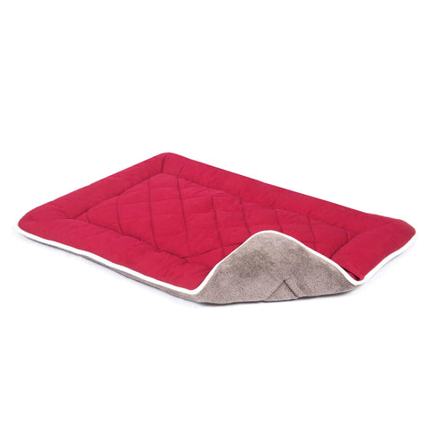 DGS Pet Products Pet Cotton Canvas Sleeper Cushion Medium Berry 21" x 30" x 1"