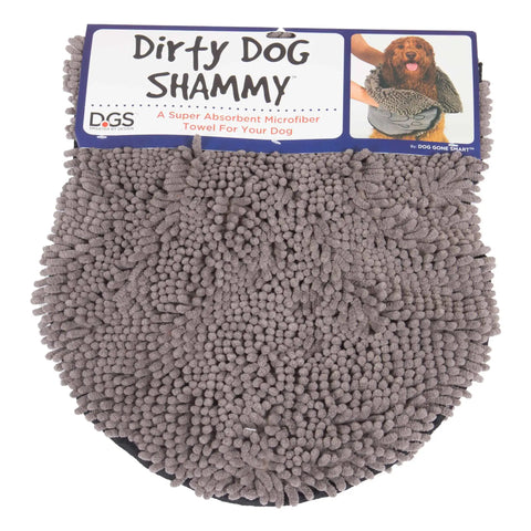 DGS Pet Products Dirty Dog Shammy Towel Grey 13" x 31" x 0.5"