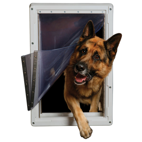 Ideal Pet Products Ruff-Weather Pet Door Super Large Grey 5.75" x 19" x 28.12"