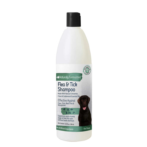 Miracle Corp Natural Flea and Tick Shampoo for Dogs 16.9 ounces