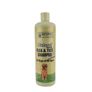 Miracle Corp Natural Flea and Tick Shampoo for Dogs with Oatmeal 16.9 ounces