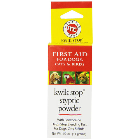 Miracle Corp Kwik-Stop Styptic Powder 0.5 ounces
