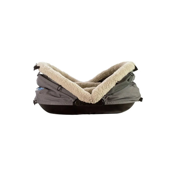 Bear Bear Pet Nest and Go Pet Bed and Carrier Gray 24" x 23" x 16"