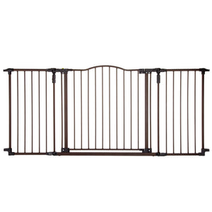 North States Deluxe Décor Wall Mounted Pet Gate Medium Matte Bronze 38.3" - 72" x 30"