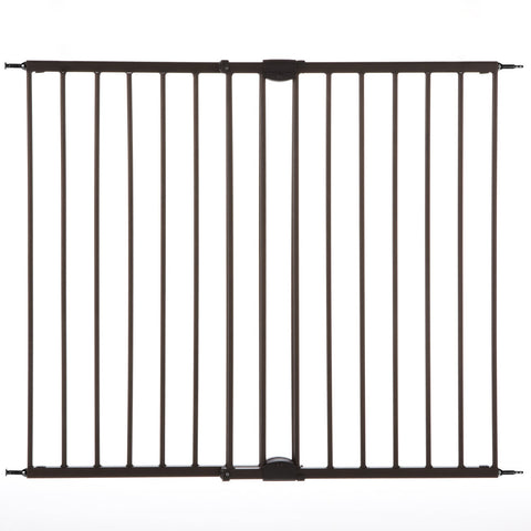 North States Easy Swing and Lock Wall Mounted Pet Gate Matte Bronze 28" - 48" x 31"