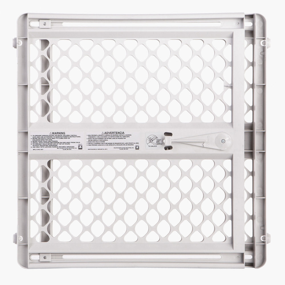 North States Pet Gate III Pressure Mounted White 26" - 42" x 26"