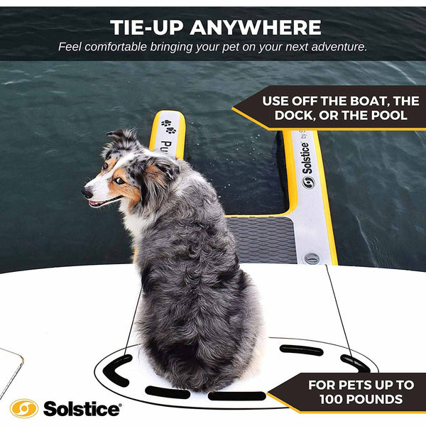 Solstice Inflatable Pup Plank Ramp Extra Large Grey/Yellow 48" x 32" x 5"