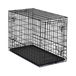 Midwest Solutions Series Side-by-Side Double Door SUV Dog Crates Black 54" x 37" x 45"