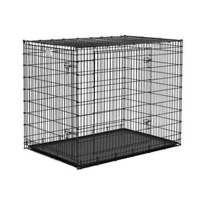 Midwest Solution Series Ginormous Double Door Dog Crate Black 54" x 37" x 45"