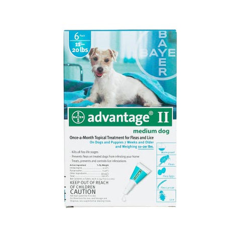 Advantage Flea Control for Dogs And Puppies 11-20 lbs 6 Month Supply